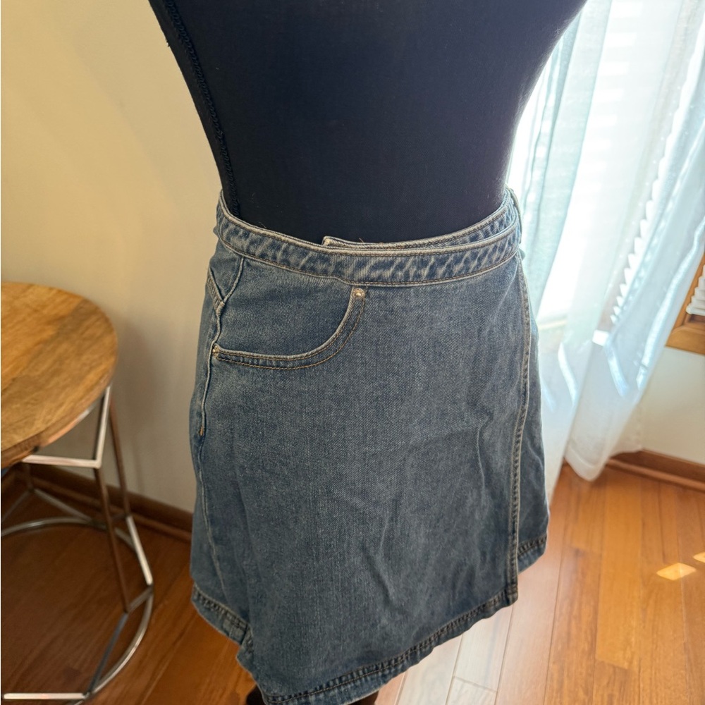 BDG Light Blue Denim Skirt